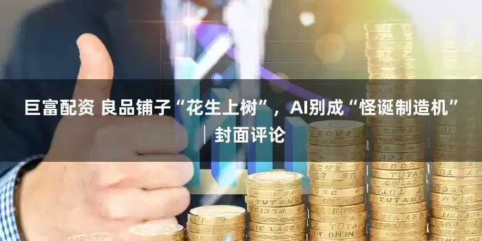 巨富配资 良品铺子“花生上树”，AI别成“怪诞制造机”│封面评论